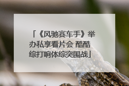 《风驰赛车手》举办私享看片会 酷酷综打响体综突围战