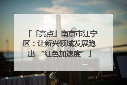 「亮点」南京市江宁区：让新兴领域发展跑出 “红色加速度”