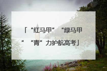 “红马甲”“绿马甲”“青”力护航高考