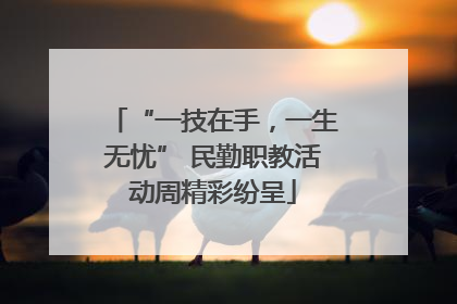 “一技在手，一生无忧” 民勤职教活动周精彩纷呈