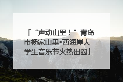 “声动山里！”青岛市杨家山里•西海岸大学生音乐节火热出圈