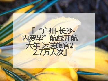 “广州-长沙-内罗毕”航线开航六年 运送旅客22.7万人次