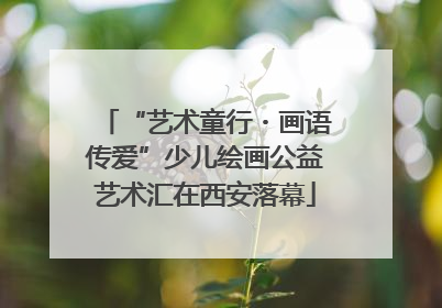 “艺术童行・画语传爱”少儿绘画公益艺术汇在西安落幕
