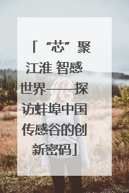 “芯”聚江淮 智感世界——探访蚌埠中国传感谷的创新密码