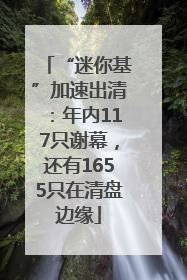“迷你基”加速出清：年内117只谢幕，还有1655只在清盘边缘
