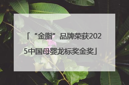 “金脂”品牌荣获2025中国母婴龙标奖金奖