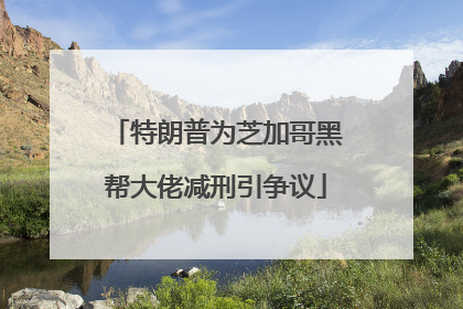 特朗普为芝加哥黑帮大佬减刑引争议
