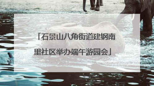 石景山八角街道建钢南里社区举办端午游园会