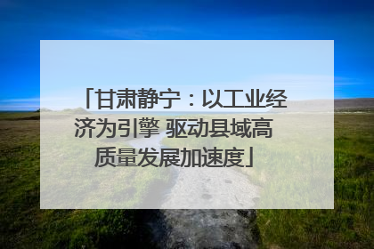甘肃静宁：以工业经济为引擎 驱动县域高质量发展加速度