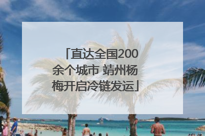 直达全国200余个城市 靖州杨梅开启冷链发运