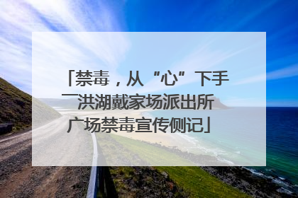 禁毒，从“心”下手――洪湖戴家场派出所广场禁毒宣传侧记