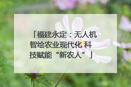 福建永定：无人机智绘农业现代化 科技赋能“新农人”