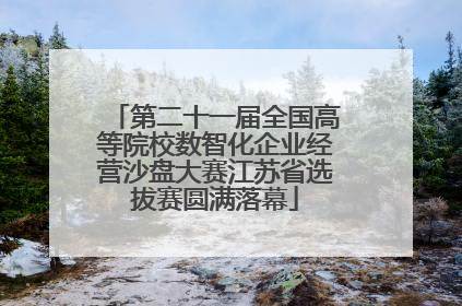 第二十一届全国高等院校数智化企业经营沙盘大赛江苏省选拔赛圆满落幕