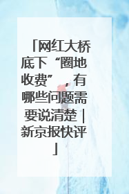 网红大桥底下“圈地收费”，有哪些问题需要说清楚｜新京报快评