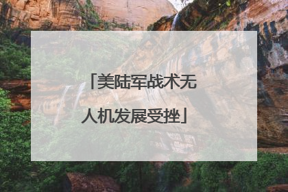 美陆军战术无人机发展受挫