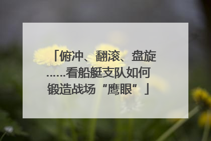 俯冲、翻滚、盘旋……看船艇支队如何锻造战场“鹰眼”