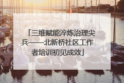 三维赋能淬炼治理尖兵——北新桥社区工作者培训初见成效