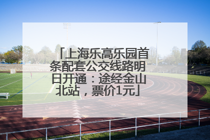 上海乐高乐园首条配套公交线路明日开通：途经金山北站，票价1元