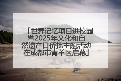 世界记忆项目进校园暨2025年文化和自然遗产日侨批主题活动在成都市青羊区启幕