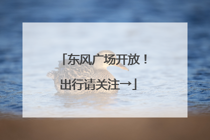 东风广场开放！出行请关注→