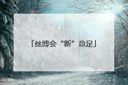 丝博会“新”意足