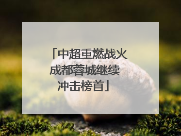 中超重燃战火 成都蓉城继续冲击榜首
