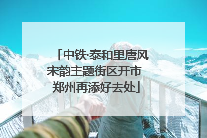 中铁·泰和里唐风宋韵主题街区开市 郑州再添好去处