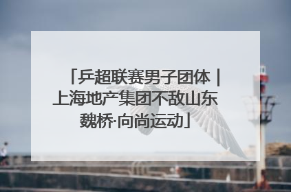 乒超联赛男子团体｜上海地产集团不敌山东魏桥·向尚运动