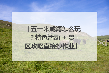 五一来威海怎么玩？特色活动 + 景区攻略直接抄作业