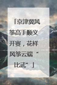 京津冀风筝高手顺义开赛，花样风筝云端“比武”