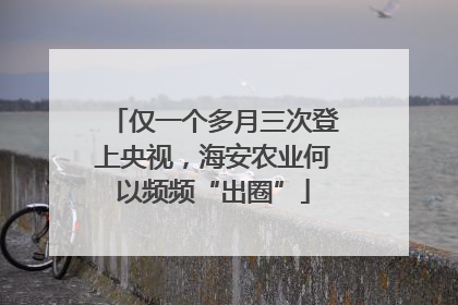 仅一个多月三次登上央视，海安农业何以频频“出圈”