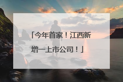 今年首家！江西新增一上市公司！