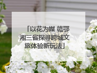 以花为媒 赣鄂湘三省探寻跨城文旅体验新玩法