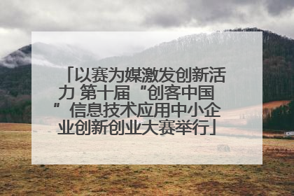 以赛为媒激发创新活力 第十届“创客中国”信息技术应用中小企业创新创业大赛举行