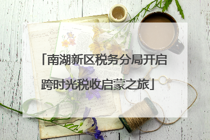 南湖新区税务分局开启跨时光税收启蒙之旅