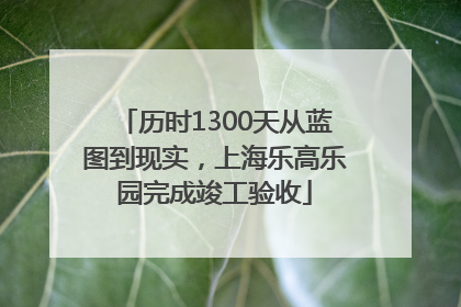 历时1300天从蓝图到现实，上海乐高乐园完成竣工验收