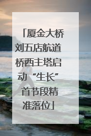 厦金大桥刘五店航道桥西主塔启动“生长” 首节段精准落位