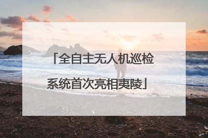 全自主无人机巡检系统首次亮相夷陵