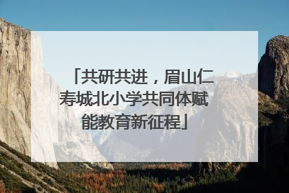 共研共进，眉山仁寿城北小学共同体赋能教育新征程