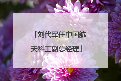 刘代军任中国航天科工副总经理