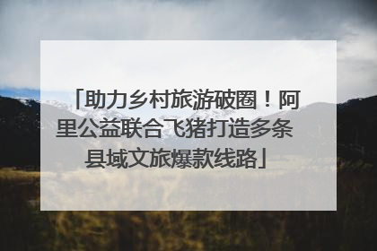 助力乡村旅游破圈！阿里公益联合飞猪打造多条县域文旅爆款线路