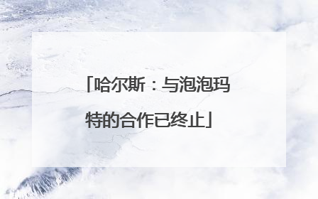 哈尔斯：与泡泡玛特的合作已终止