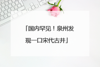 国内罕见！泉州发现一口宋代古井