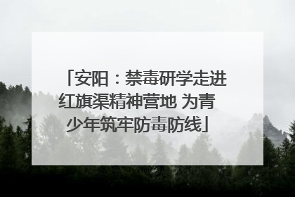 安阳：禁毒研学走进红旗渠精神营地 为青少年筑牢防毒防线