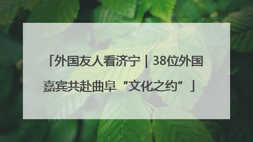 外国友人看济宁｜38位外国嘉宾共赴曲阜“文化之约”
