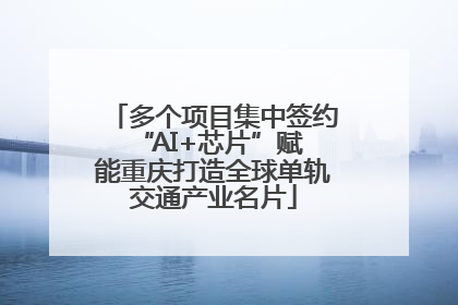 多个项目集中签约 “AI+芯片”赋能重庆打造全球单轨交通产业名片