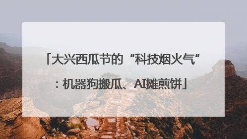 大兴西瓜节的“科技烟火气”：机器狗搬瓜、AI摊煎饼