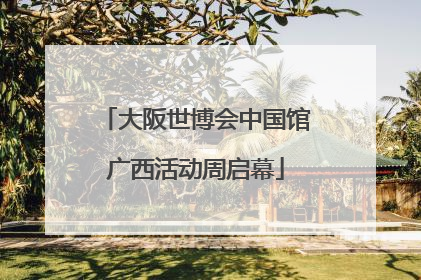 大阪世博会中国馆广西活动周启幕