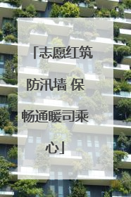 志愿红筑防汛墙 保畅通暖司乘心