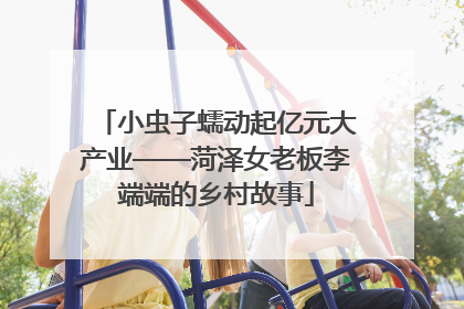 小虫子蠕动起亿元大产业——菏泽女老板李端端的乡村故事